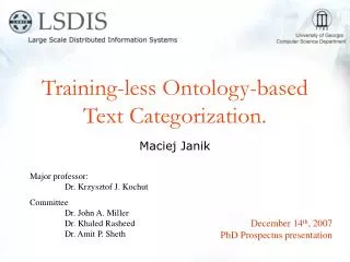 Training-less Ontology-based Text Categorization.