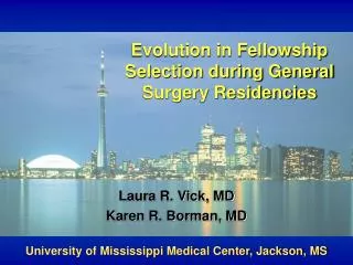 Evolution in Fellowship Selection during General Surgery Residencies