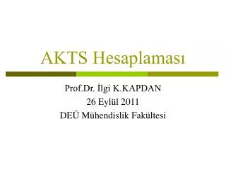 akts hesaplamas