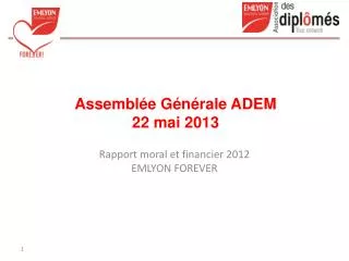 Assemblée Générale ADEM 22 mai 2013