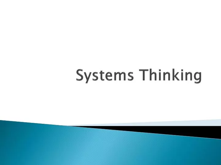 systems thinking