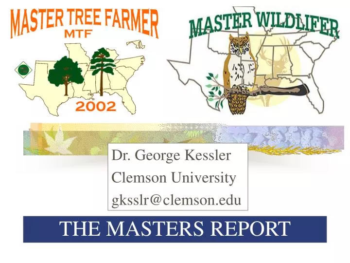 the masters report