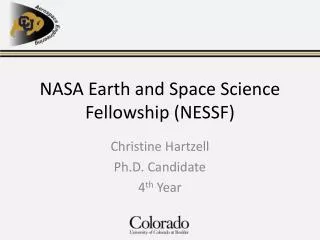 NASA Earth and Space Science Fellowship (NESSF)