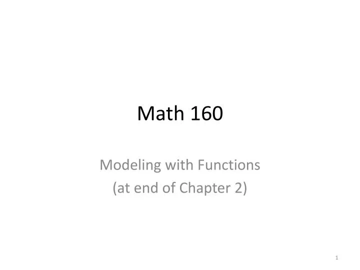 math 160