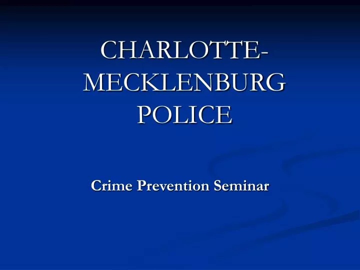 charlotte mecklenburg police