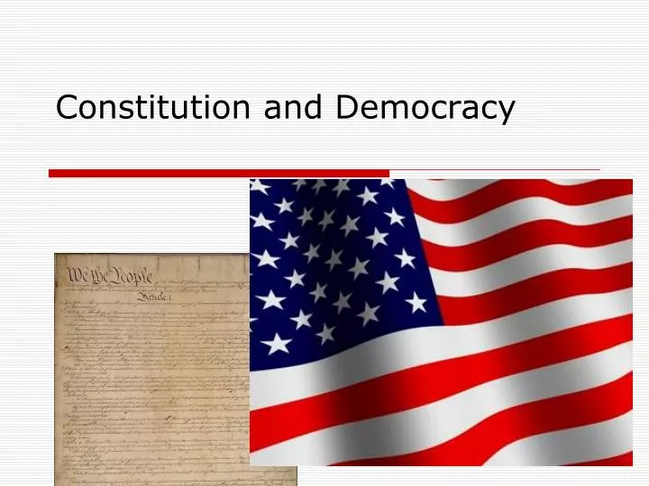 constitution and democracy
