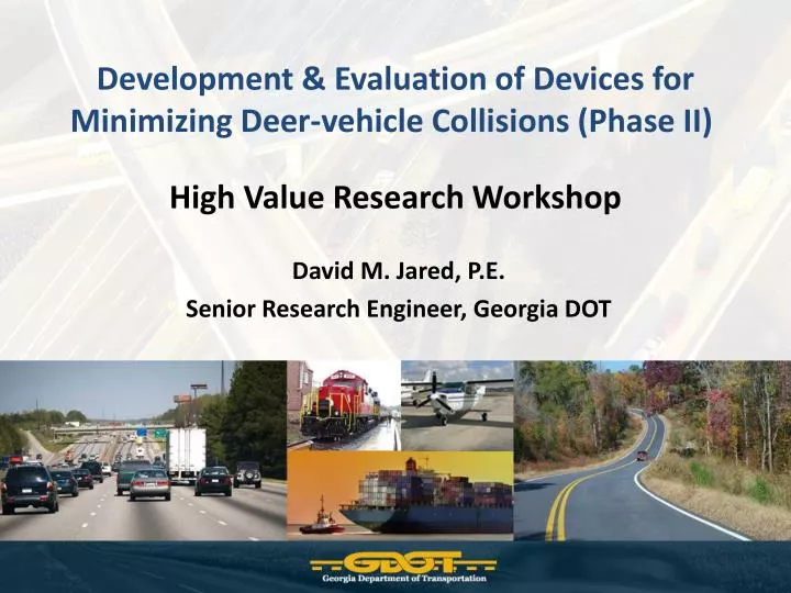 development evaluation of devices for minimizing deer vehicle collisions phase ii