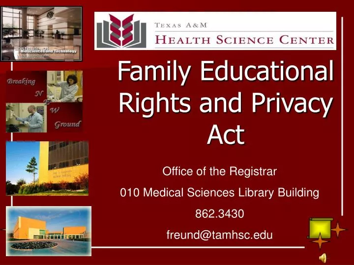 family educational rights and privacy act
