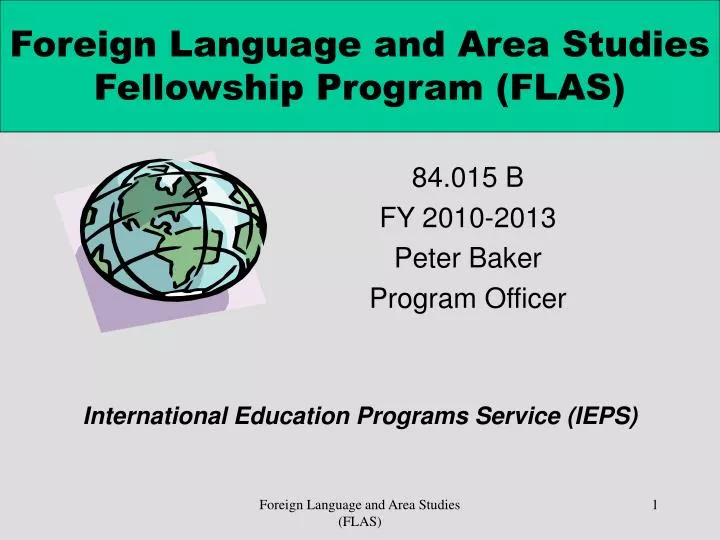 foreign language and area studies fellowship program flas