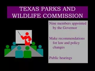 TEXAS PARKS AND WILDLIFE COMMISSION