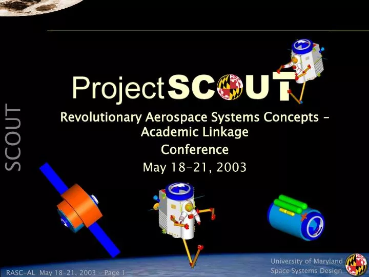 revolutionary aerospace systems concepts academic linkage conference may 18 21 2003