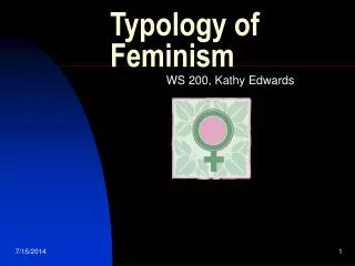 Typology of Feminism