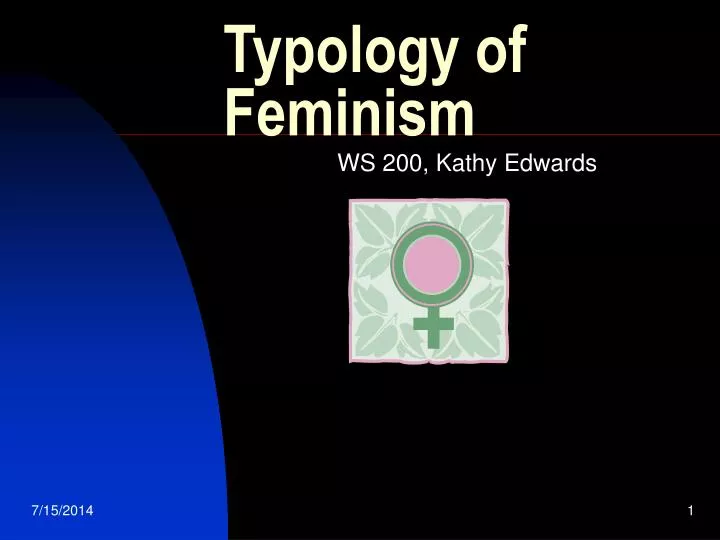typology of feminism