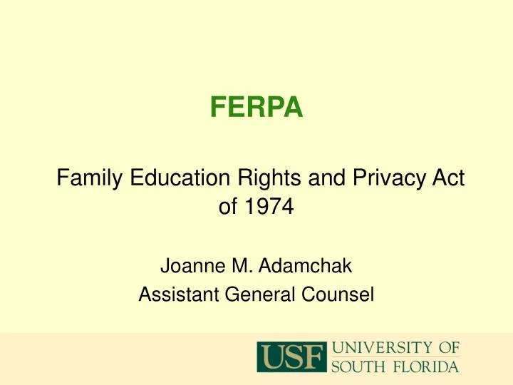 ferpa family education rights and privacy act of 1974