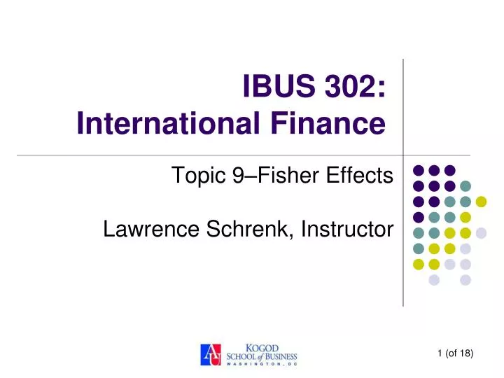 ibus 302 international finance