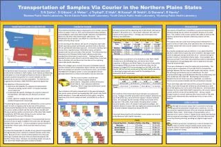 Transportation of Samples Via Courier in the Northern Plains States