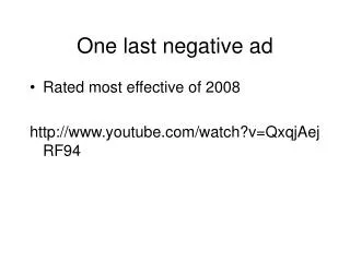 One last negative ad