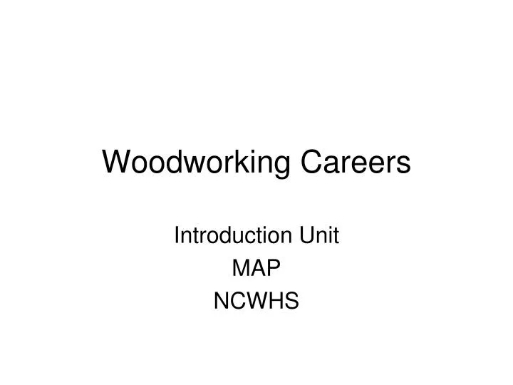 woodworking careers
