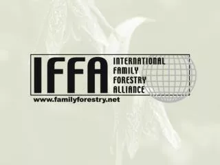 Family forestry means