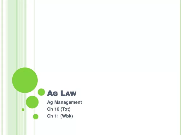 ag law