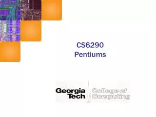 CS6290 Pentiums