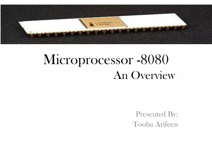microprocessor 8080 an overview