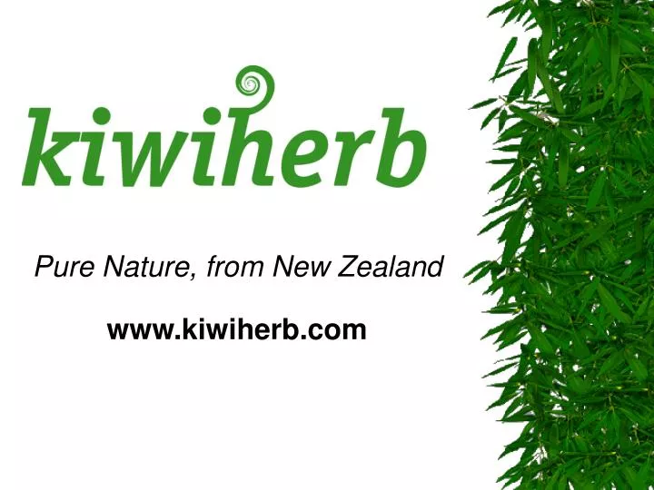 pure nature from new zealand www kiwiherb com