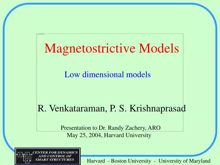 magnetostrictive models