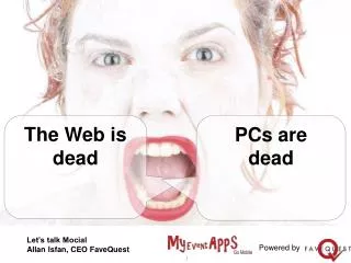 The Web is dead