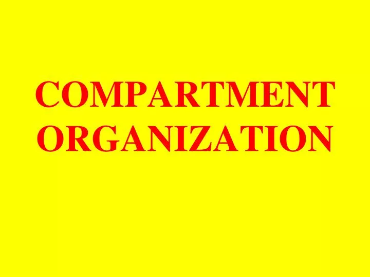 compartment organization