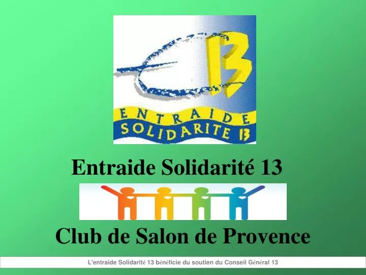 entraide solidarit 13