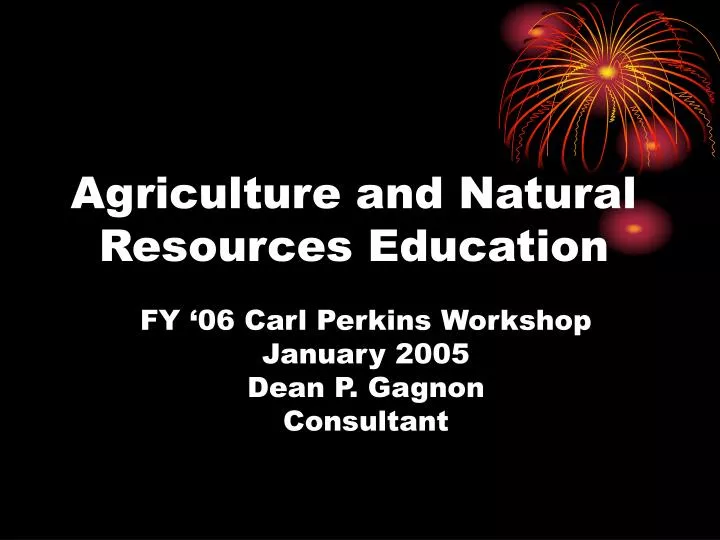 agriculture and natural resources education