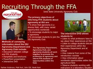 Recruiting Through the FFA