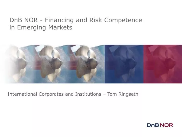 international corporates and institutions tom ringseth