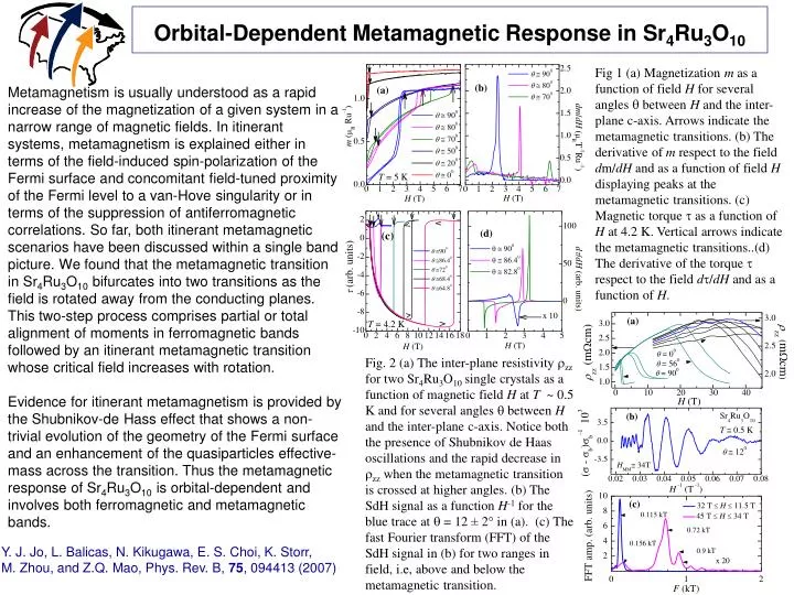 orbital dependent metamagnetic response in sr 4 ru 3 o 10