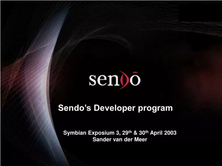 sendo s developer program