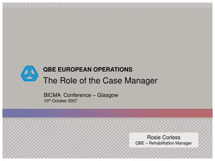 the role of the case manager