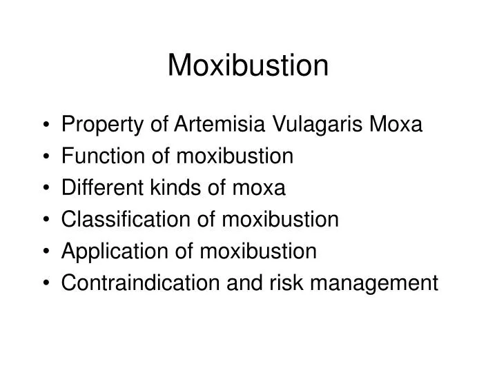 moxibustion