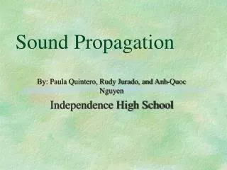 Sound Propagation