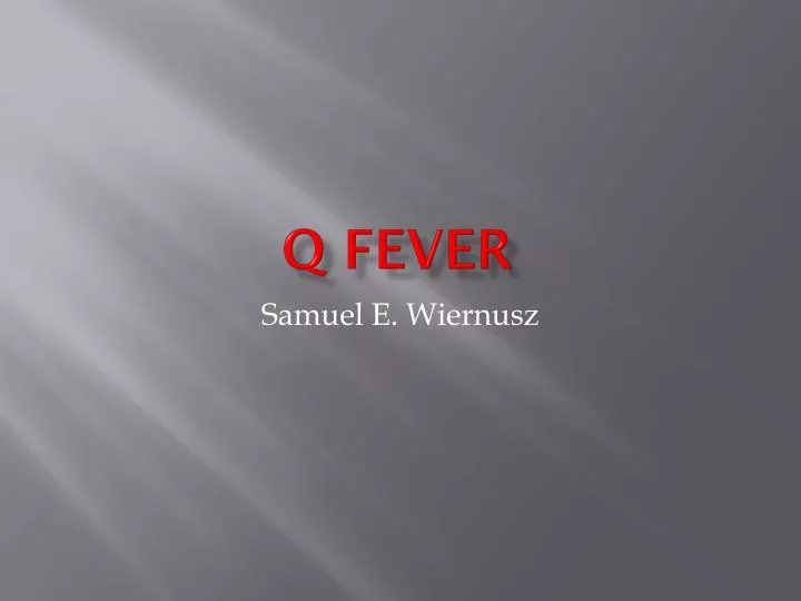 q fever