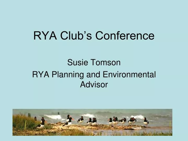 rya club s conference