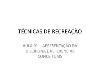 t cnicas de recrea o