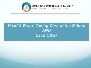 Head &amp; Board Taking Care of the School AND Each Other