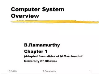 Computer System Overview