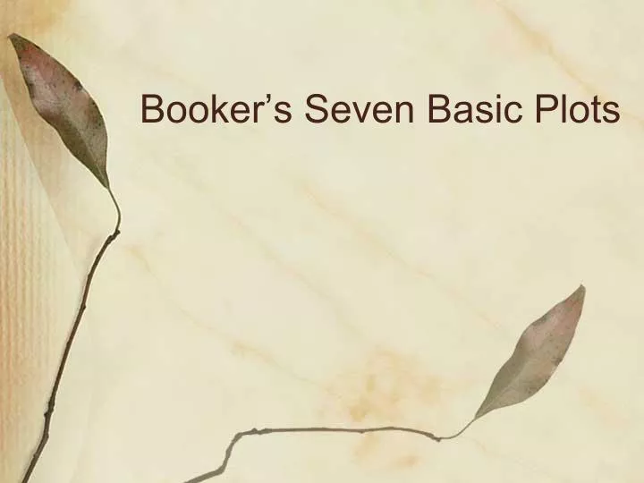 booker s seven basic plots