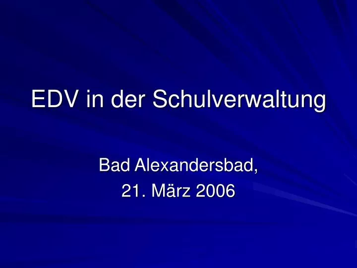 edv in der schulverwaltung