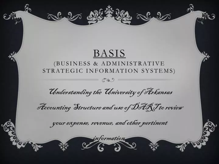 basis business administrative strategic information systems
