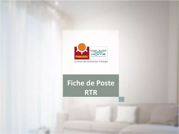 fiche de poste rtr