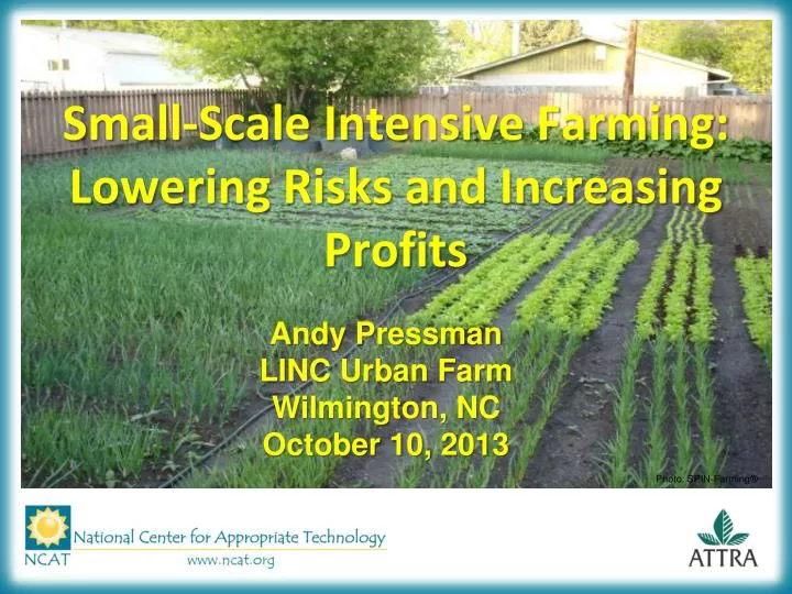 small scale intensive farming lowering risks and increasing profits