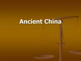 Ancient China